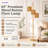 Brenden 65" H 3-Light Tree Floor Lamp with Woven Rattan Shades-875873370-875873369