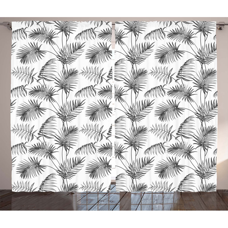 Argus Semi Sheer Curtain Pair, 54" W x 96" L