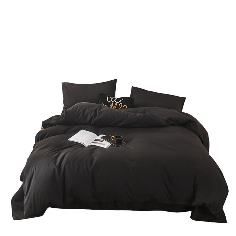 Ensemble d'édredon en duvet synthétique avec 2 taies décoratives - très épais - doux et confortable