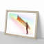 Rainbow on the Angel of the North in Abstract - Picture Frame Painting Print-55602280-55602282