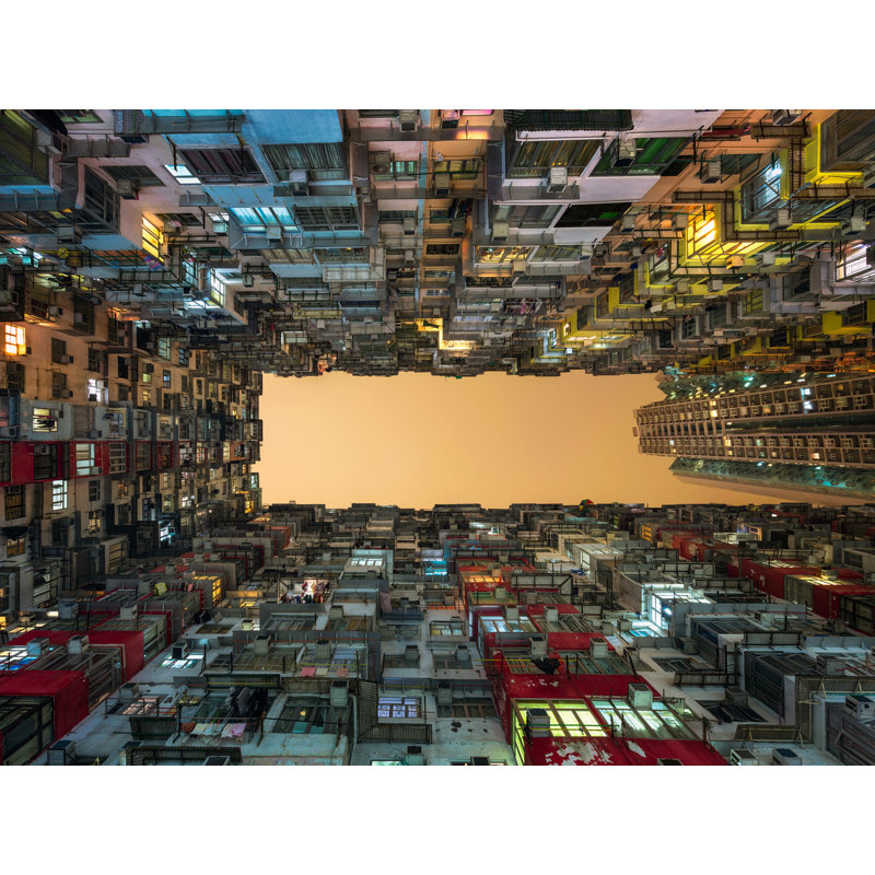 Quarry Bay par Michael Breitung - photographie, Papier avec cadre noir, H 21,25 po x l 17,25 po