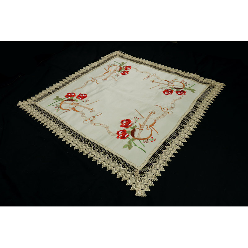 Mcgann Floral Square Table Topper