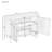Versatile Wooden Storage Cabinet With 2 Doors And Metal Handles For Efficient Organization And Elegant Design-642632495