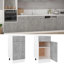 Lusiya Drawer Bottom Cabinet Lyon 40x46x81.5 cm Engineered Wood-1856428929