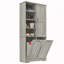 Armoire de rangement de salle de bain avec portes-1116012690