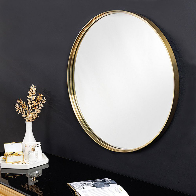 Louison Steel Circle Wall Mirror