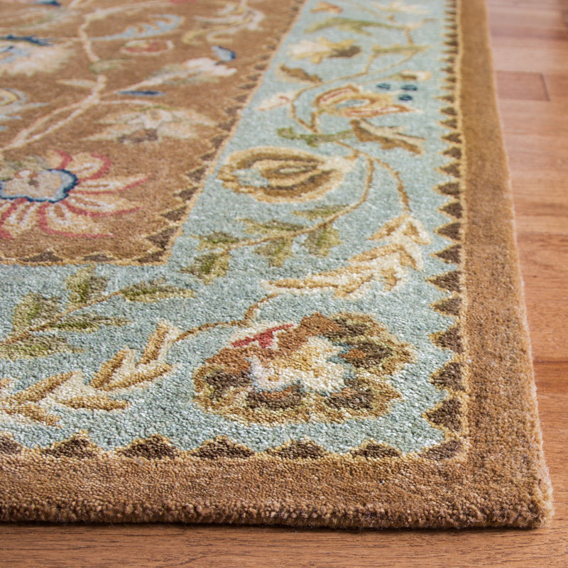 Tapis oriental en laine touffeté à la main Molter Bergama, Tapis de couloir 2 pi 3 po x 10 pi