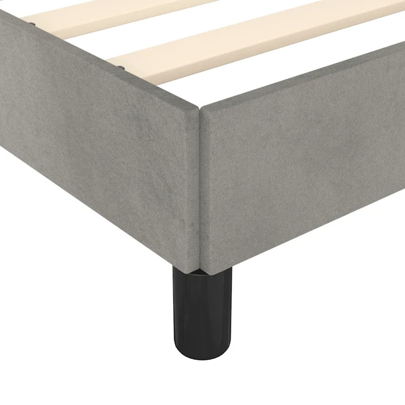 Humma Upholstered Bed, Light Grey, Super King (6')