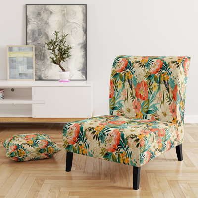 Fauteuil de chambre rembourré Botanical I - Tropical