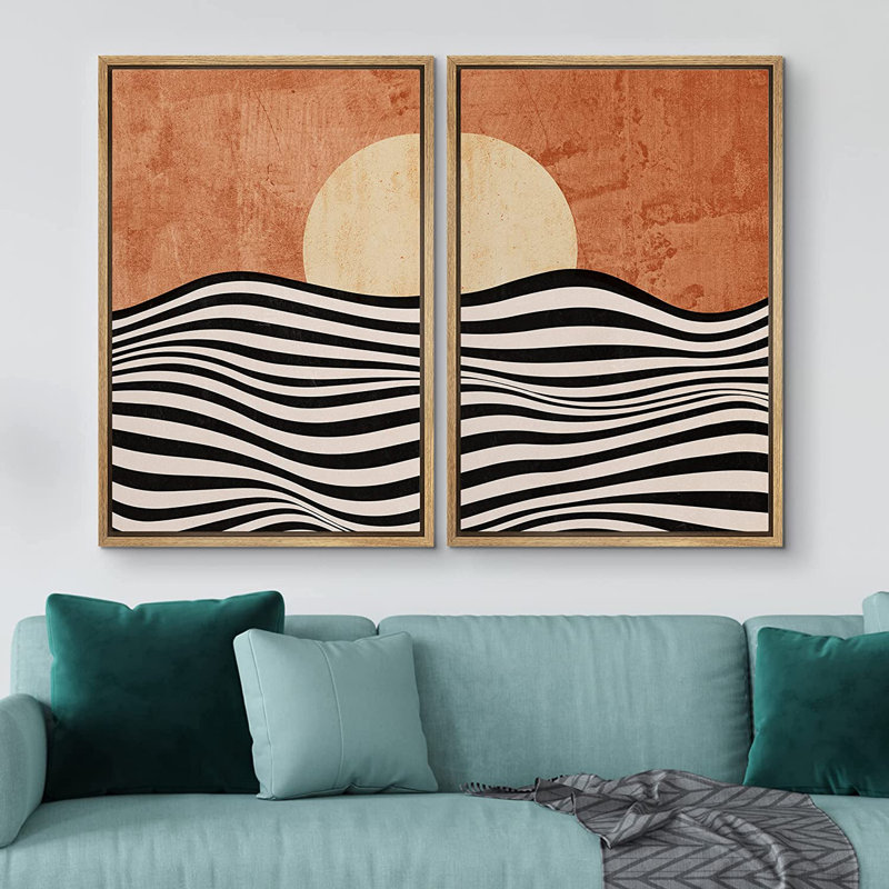 Sun and Moon, H 24 po x l 32 po, Naturel