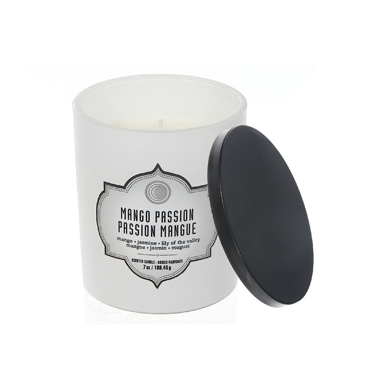 Bougie blanche parfumée mangue passion - ensemble de 2, Pot de 70 oz