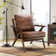Salma 33" Wide Solid Wood Frame Upholstered Mid Century Modern Retro Accent Chair