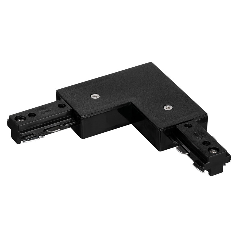 Connecteur d'éclairage en H à rail en L, trousse d'éclairage sur rail à 3 fils de type H, 120 V, noir, Black