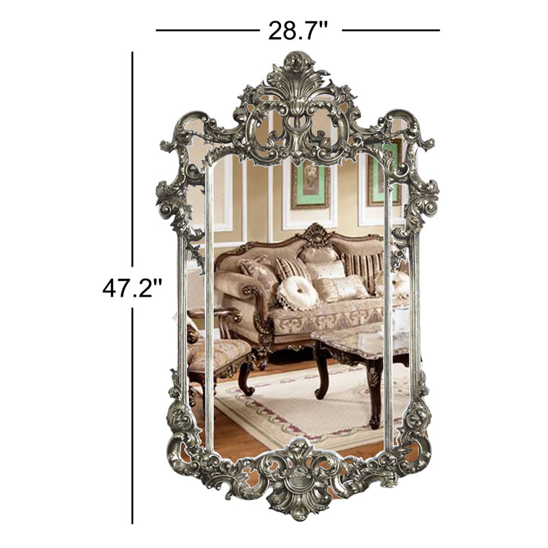Infinity Antique Gold Framed Mirror, Antique Silver