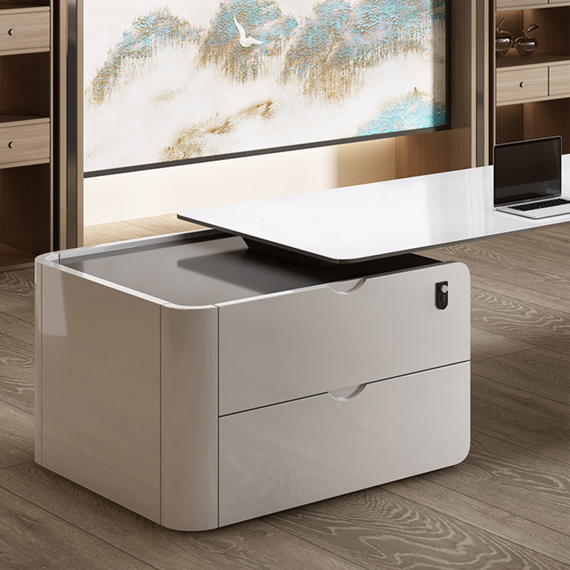 Light luxury, high-end and simple desk, 29.53" H x 94.49" W x 31.5" D