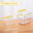 4-pack 12''d Clear Stackable Makeup Drawers