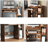 A simple and practical computer desk with optimized space,Brown-2018833044