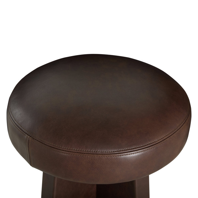 Plateau Leather Swivel Bar Stool, Dusk, Counter Stool (25” Seat Height)
