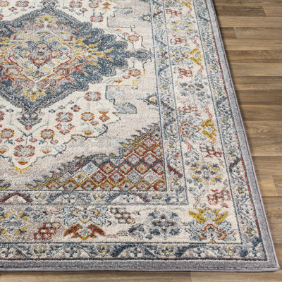 Kucera Flatiron Oriental Gray Area Rug