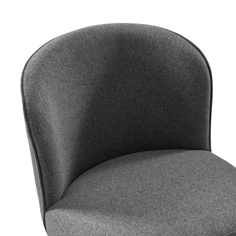 Chaise rembourrée Davia, Gris