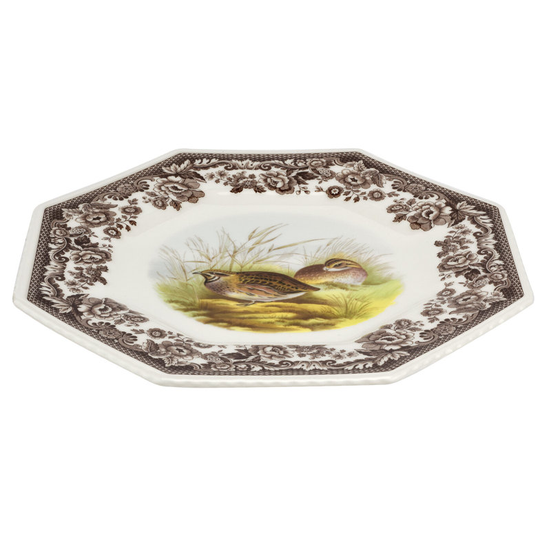 Assiette octogonale 9,5 po Spode Woodland