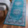 Tapis oriental bleu 