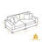 Milbrey 2-Piece Corduroy Modular Sectional with Pillow Back-185611589