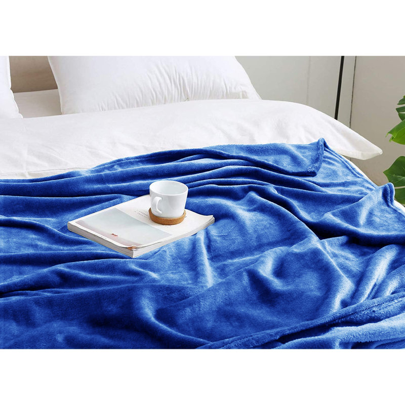 Papillon Throw Blanket, W150cm x L200cm, Navy