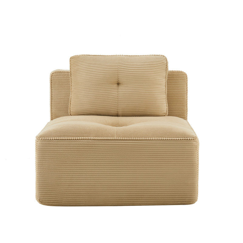 Canapé modulaire sans accoudoirs Camel, 39.37" H x 11.81" W x 11.81" D, Tan