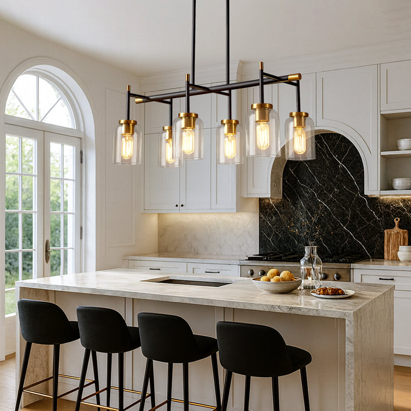 Lustre pour îlot de cuisine Modern Farmhouse