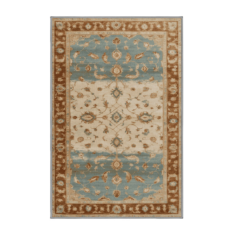 Machine Washable Overdyed Brown Area Rug, Rectangle 2' x 3'