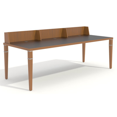 Element Rectangle 3 Person Benching Workstation with Cable Management
