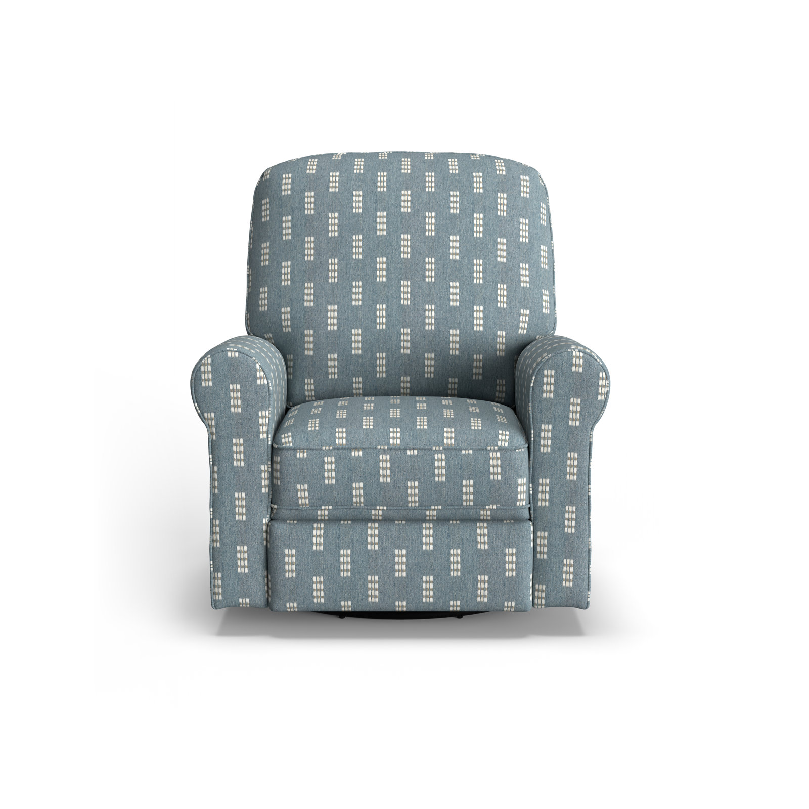 Anastasia Upholstered Swivel Reclining Glider, Trafalgar Sky Revolution
