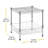 15" W Metal Shelving Unit