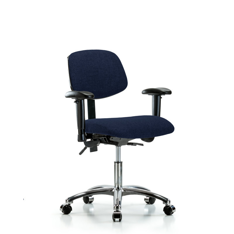 Kalyn Task Chair, Casters, Navy, Not Included