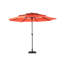Parasol à 3 niveaux en aluminium 10 pi pour pelouse - Pour la piscine, la cour arrière orange, la terrasse de la piscine-430088876
