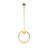1 - Light Dimmable LED Pendant With Clear Crystal Beading-94722950