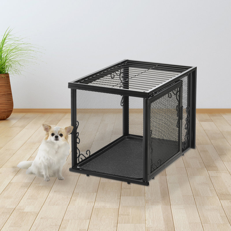 Caisse pour animaux en filet, Noir, Petit (H 20 po x l 17 po x P 24 po)