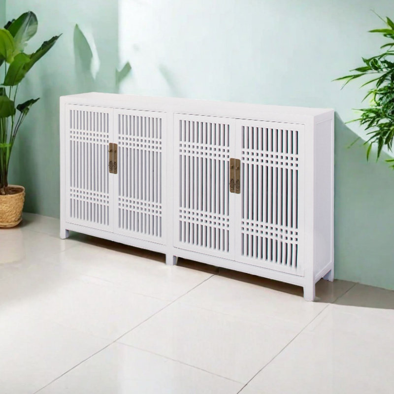 Modern Simple Hollow Shoe Storage Cabinet 36 Pair Shoe Storage Cabinet
