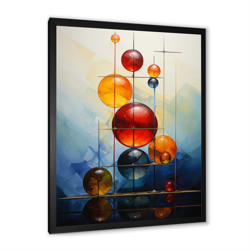 «Opt Art Harmonic Balance IV» sur toile, Cadre photo noir, H 44 po x l 34 po x P 1,5 po