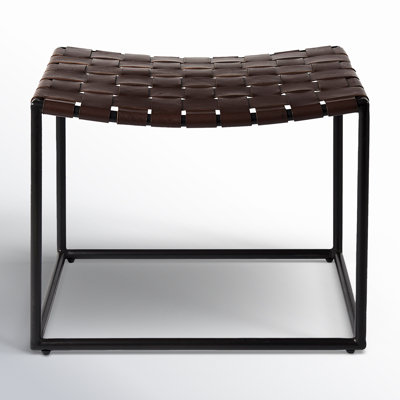 Holden Genuine Leather Upholstered Vanity Stool by Joss & Main
