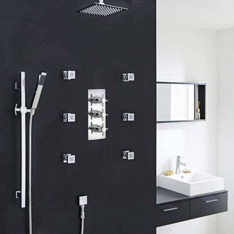 Ensemble de 6 jets de massage pour une douche luxueuse Fontana Reno