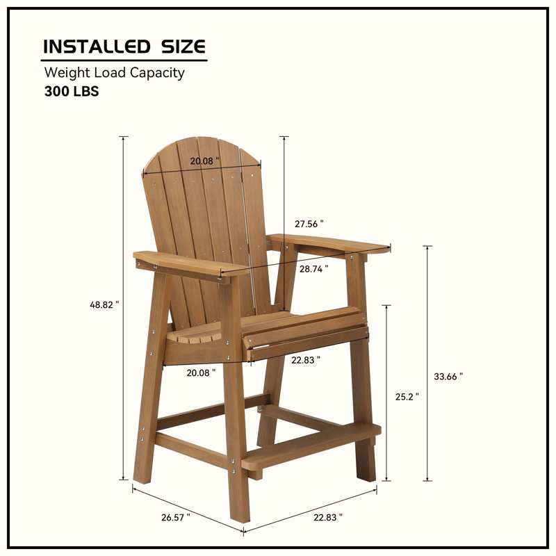 Chaise de salle à manger d'extérieur Falkville, Teck