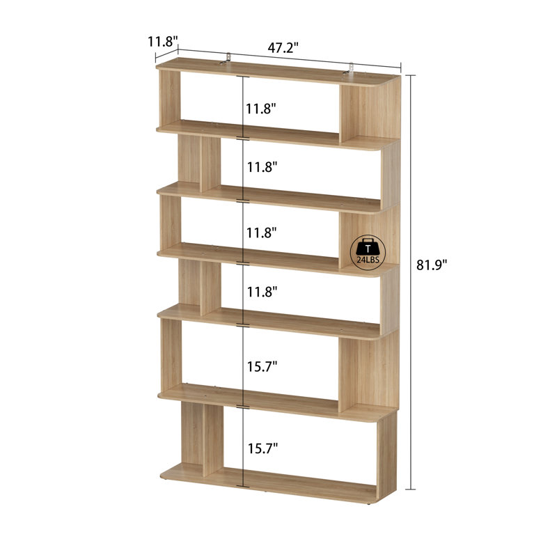 82" H X 47.2" W X 11.8" D Shelving Unit