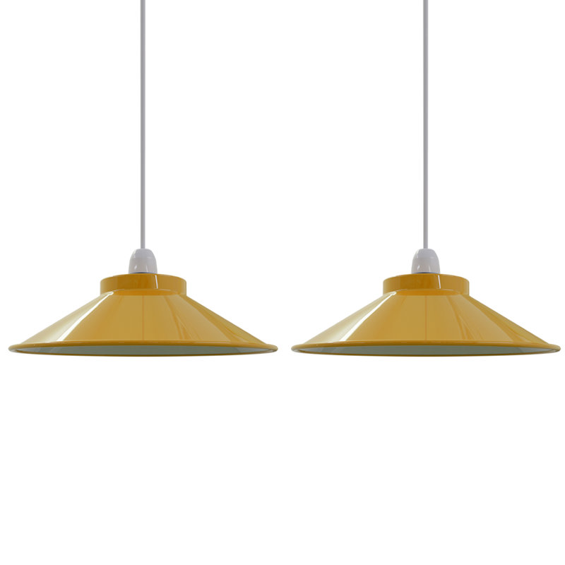 8.5 cm H Cone Lamp Shade ( Screw On ), Yellow