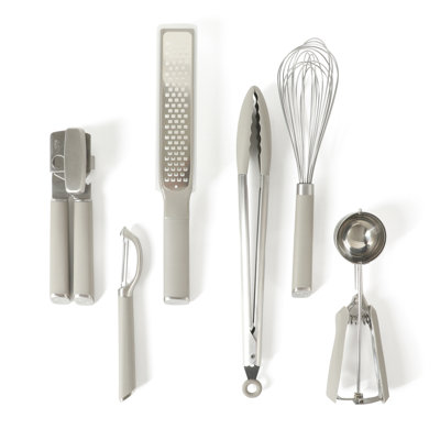 Ensemble de 6 gadgets de cuisine Calphalon Edge - taupe