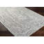 Tapis rectangulaire en polyester tissé à plat gris-1440914526