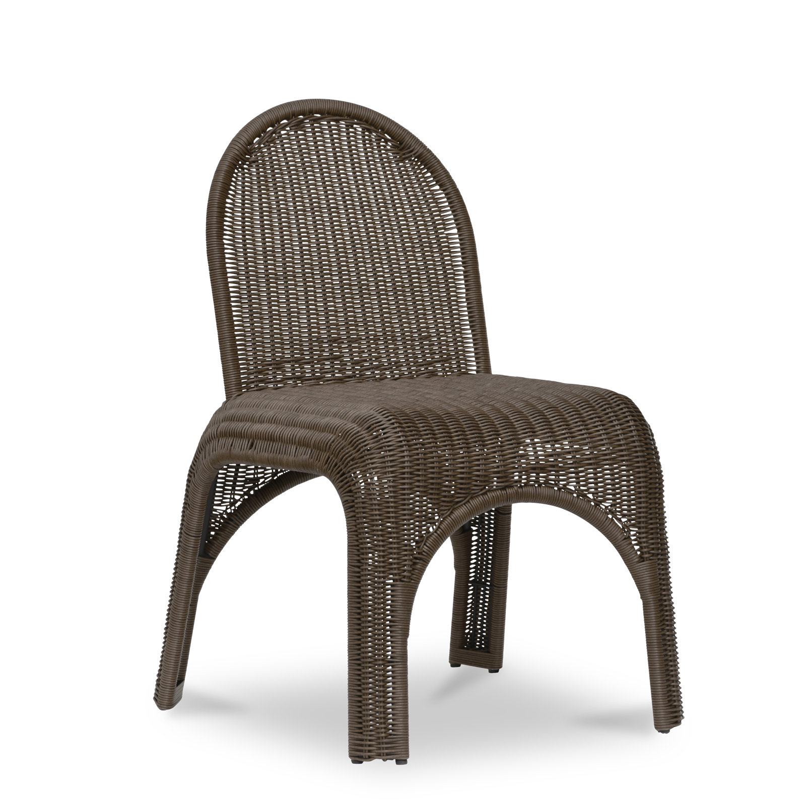 Kendall Outdoor Dining Chair-Set of Two, Brown