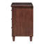 Armoire de chevet 3 tiroirs Alvira Brown