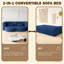 Canapé-lit convertible bleu Blue-875715634